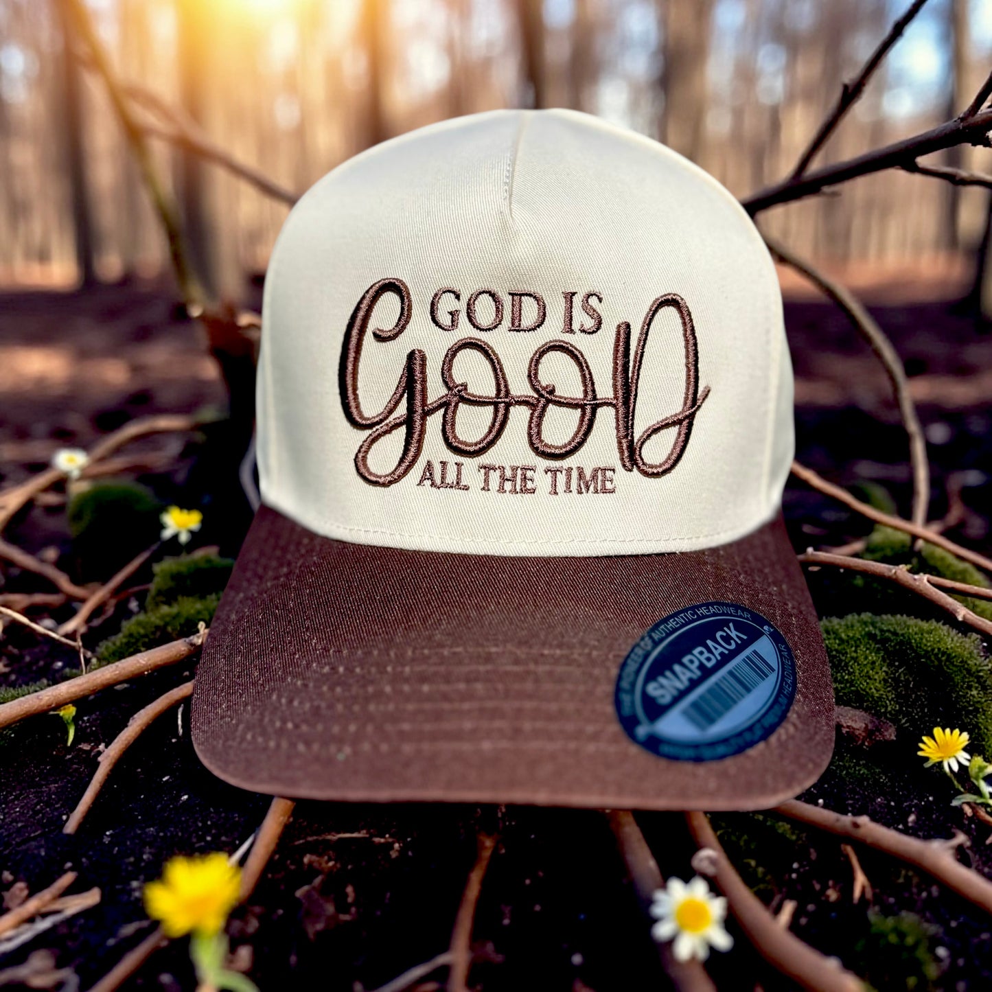 GOD IS GOOD ALL THE TIME 3D Puff Embroidered Hat