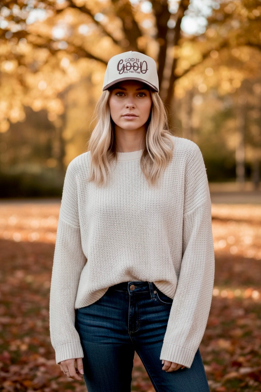 GOD IS GOOD ALL THE TIME 3D Puff Embroidered Hat