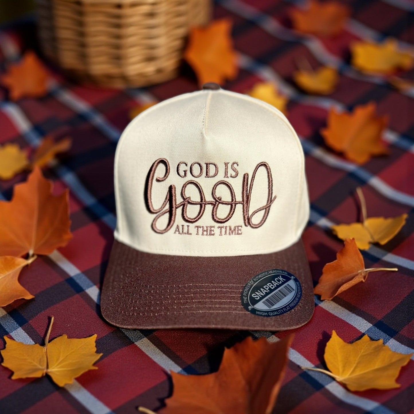 GOD IS GOOD ALL THE TIME 3D Puff Embroidered Hat