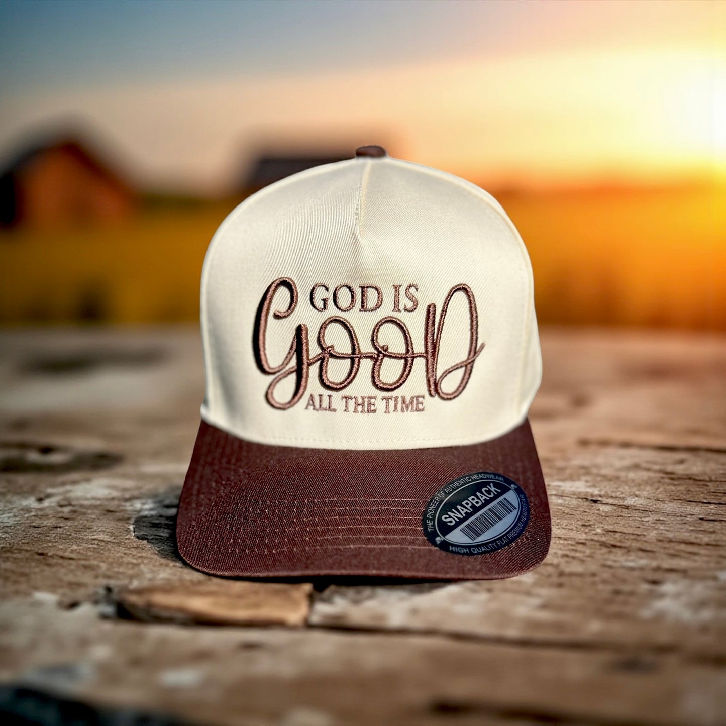 GOD IS GOOD ALL THE TIME 3D Puff Embroidered Hat