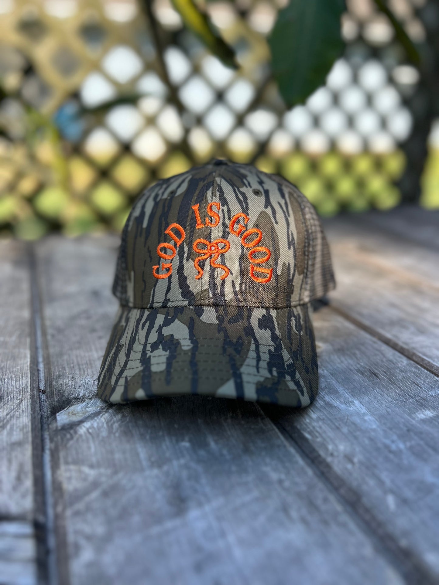 God Is Good| Low Profile Hat | Embroidered | Christian Faith Hat| Camo| Fall Hat | Mossy Oak| Statement Faith Hat
