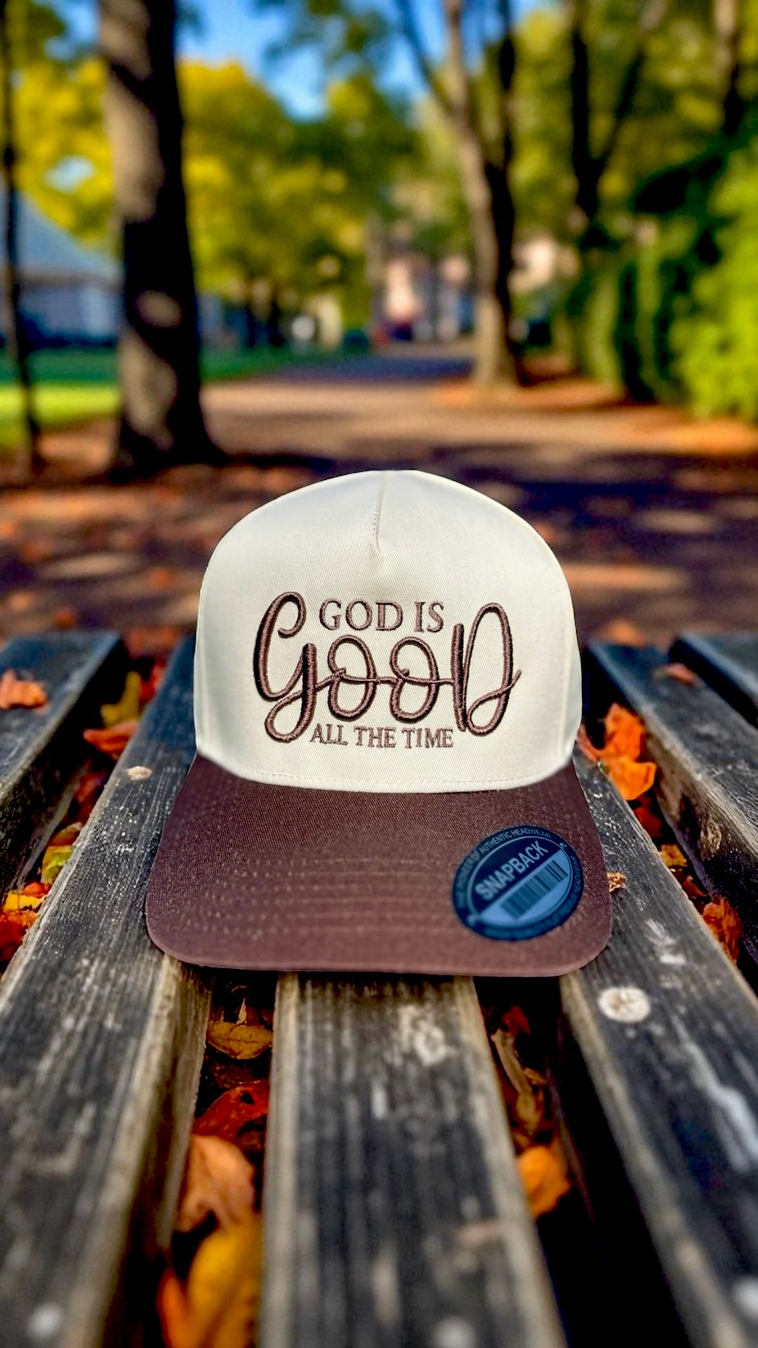 GOD IS GOOD ALL THE TIME 3D Puff Embroidered Hat
