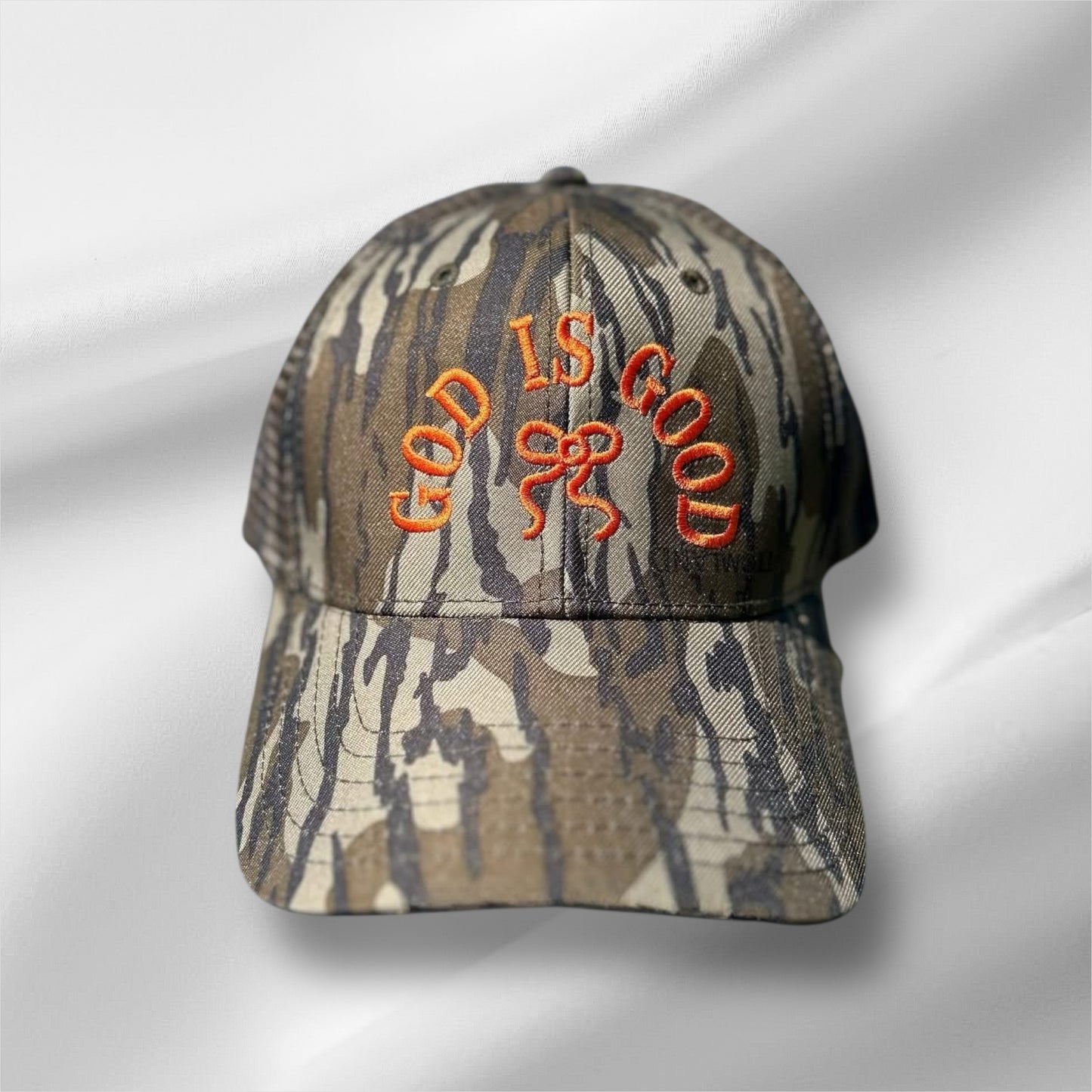 God Is Good| Low Profile Hat | Embroidered | Christian Faith Hat| Camo| Fall Hat | Mossy Oak| Statement Faith Hat
