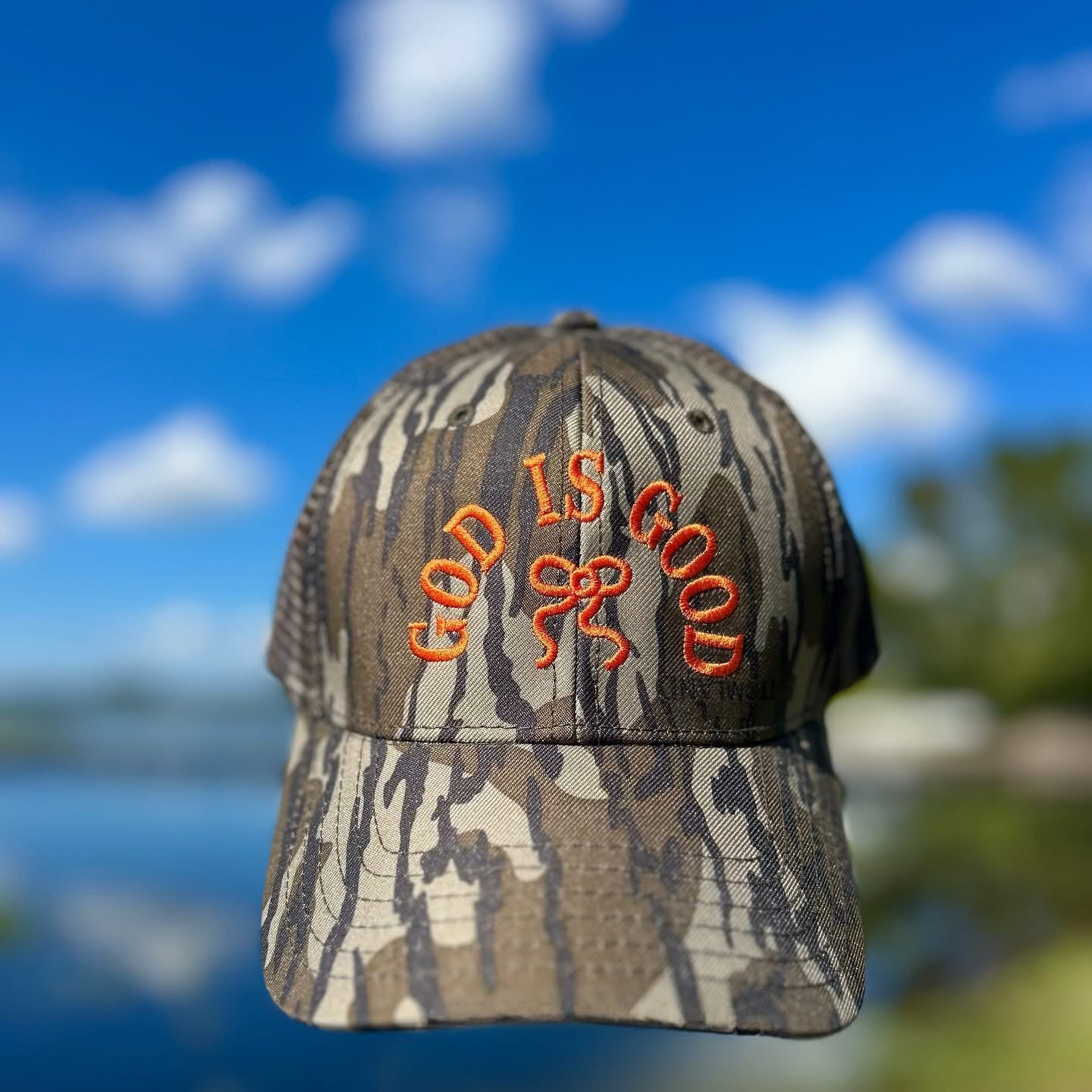 God Is Good| Low Profile Hat | Embroidered | Christian Faith Hat| Camo| Fall Hat | Mossy Oak| Statement Faith Hat
