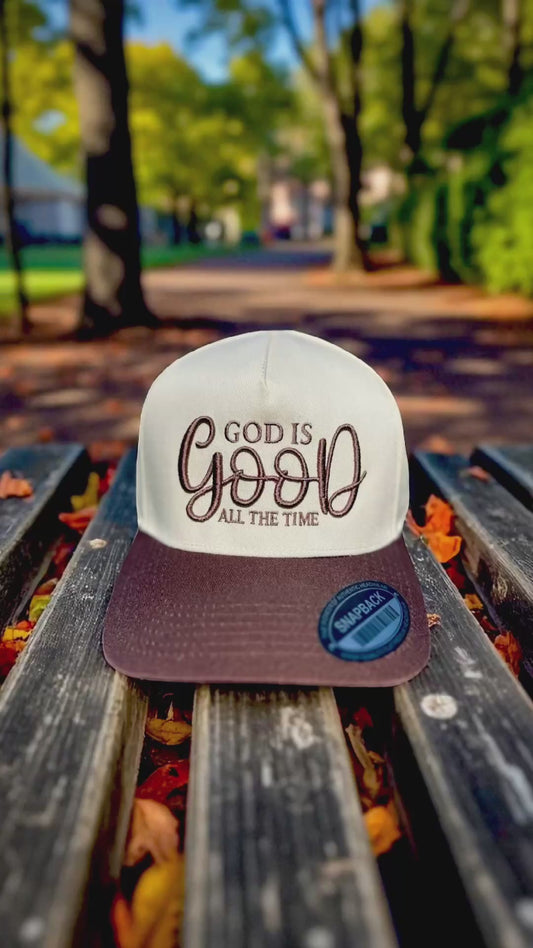 GOD IS GOOD ALL THE TIME 3D Puff Embroidered Hat